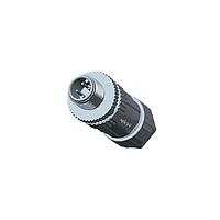 Amphenol LTW MSAP-04BMMC-SL7001 Sensor Cables / Actuator Cables M12 Circular Metric Connector, A Code, Plastic, 4A, 04 pins, Male Connector, Male Contact, Straight, Screw Thread, Crimp, Field Installable, F4.0 - F8.0mm, IP67 Mated