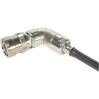 HARTING 21038813833 Headers & Wire Housings M12 PushPull X-code 8pin male shielded, crimp, slim design, angled, cable entry requires crimp flange set