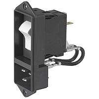 Schurter EF11.ABTWF200C0.0010.01-20A Inlets 1P 20A w/ circ break Embossed I/O mark