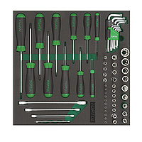 TOPTUL GVC6101 Star Wrench, Socket & Screwdriver Set (61 pcs)