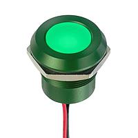 APEM Q22Y5AGXXSG24E Indicators Supr Bright GRN LED 24VDC 22mm Anodized