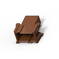 AMP Connectors - TE Connectivity 1-965641-2 Housings 6P 2TAB PLUG BROWN CONNECTOR HOUSING