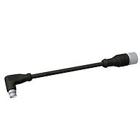 HARTING 21349500477015 Ethernet Cables / Networking Cables M12-D 4PIN FML RA SINGLE END 1.5M PUR