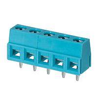 Same Sky (formerly CUI Devices) TB006-508-05BE Fixed Terminal Blocks Terminal block, screw type, 5.08 , horizontal, 5 poles, CUI Blue, slotted screw, PCB mount