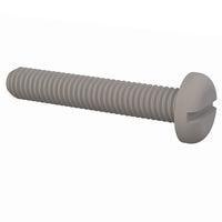 Essentra Components 50M060100N035 Pan Slotted Pan Slotted Screw, M6 X 1 Thread, 35mm Lg