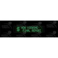 Matrix Orbital BLC2021-BK-FG PC Bay Inserts, LCD Characters 20x2 Grn Txt Blk B/G No Key w/ Bk Bkt