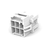 AMP Connectors - TE Connectivity 1-1971775-3 Wire Housings 2 x 3 PBT-A Cap Hsg Panel Mount