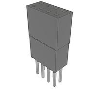 Samtec ESQ-104-59-L-D Sockets Elevated Socket Strip, 0.100" Pitch