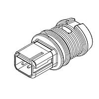 DEUTSCH - TE Connectivity D369-MR66-NS1 Connectors 6 WAY SHIELDED REC C YD369-MR66-NS10000
