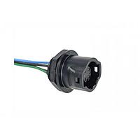 Amphenol LTW DD-06RFFS-RC8C30 Sensor Cables / Actuator Cables RBL, Large Size, Plastic, 5A, 06 pins, Female Connector, Female Contact, Circular, Push Lock With Latch, Solder, Receptacle With Cable/Wire, Length 300mm, IP68