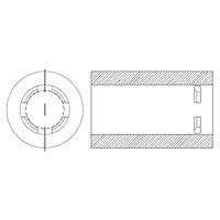 BIVAR FRS3.0-10LG Self Retaining Firm Retaining Spacer, 0.394 in. Length, 0.217 OD, 0.142 ID, M3 Screw Size, Natural