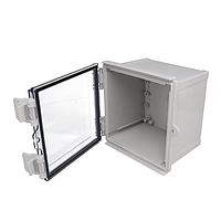 Bud Industries PTR-28482-C Electrical Enclosures PTR series - NEMA 4x abs indoor - clear cover (5.9X5.9X4.7)