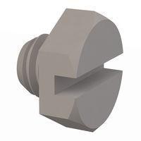 Essentra Components 011032X012 Hex Slotted Hex Slotted Screw, #10-32 Thread, 1/8 Lg