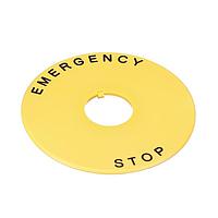 IDEC HWAV5-27 Nameplate Yellow Yellow Engraved Nameplate