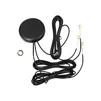 Quectel YB0014AA MIMO External Antenna, Low Profile, 3in1, Screw mount, F8114.5mm, Combo, 4G*2+GNSS L1*1,3000mm, RG174, SMA Male, LNA Gain 22 +/-3dB, IP66, RoHS Compliant