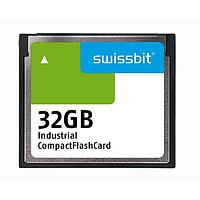 Swissbit SFCF032GH1AF2TO-C-QT-527-STD Compact Flash Cards Industrial Compact Flash Card, C-500, 32 GB, SLC Flash, 0C to +70C
