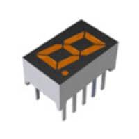 ROHM Semiconductor LA-301EB Numeric Display LED #1 DIGIT DISP .3" CA ORANGE
