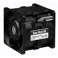 Sanyo Denki 9CRA0612P6K001 Axial Axial Fan, 60x60x56mm, 12VDC, High Performance, Counter Rotating, Tach/PWM