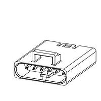 Amphenol Commercial Products FLHP4190 Headers FLH Series - Wire Mount Connector,