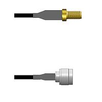 Amphenol Custom Cable Q-2Z02N0008084i RF Cable Assemblies SMA-SJ/N-SP RG58 84I