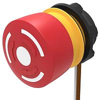 EAO 84-5320.0040 Safety Switches E-Stop Pushbutton, 1NC, non illuminated, cable 300mm, green indication ring