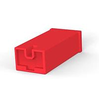 AMP Connectors - TE Connectivity 179970-2 Housing PL EXII 250 REC HSG 1P NYLON RED