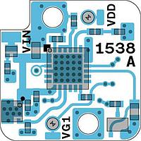 Quantic X-Microwave XM-C417-0404D-SP Bias Controller Active Bias Controller, HMC980LP4E [PCB: 1538]for HMC1082CHIPVGG=Adjust from -2V to 0VSpring Pins