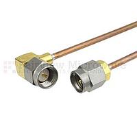 Fairview FMC0204988 SMA Male to RA SMA Male Cable RG-405 Coax