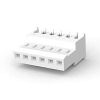 AMP Connectors - TE Connectivity 3-640621-6 Receptacle Housing FEED THRU W/O TAB 6P white tin 24 AWG