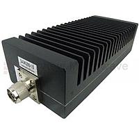 Fairview SA3N200-10 10 dB Fixed Attenuator N Male To N Female Directional Up To 3 GHz Rated To 200 Watts With Black Aluminum Heatsink Body