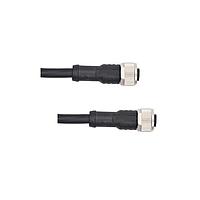 Amphenol LTW MSAP06FL-SAPFL-SB005 Sensor Cables / Actuator Cables M12 Circular Metric Connector, A Code, Plastic, 2A, 06 pins, Female Connector, Female Contact, Straight-to-Straight, Screw Thread, Overmolded Double Ended, Length 5000mm, IP68 / IP69K