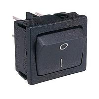 Bulgin H8653VBNAC Miniature Rocker Switch H8653VB T.BLACK RED 230V