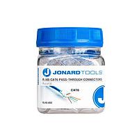 Jonard Tools RJ45-650 Pass Through Connector RJ45 Cat6 Pass-Through Connectors, 50 Pcs In Jar