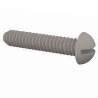 Essentra Components 010440R056 Round Slotted Round Slotted Screw, #4-40 Thread, 9/16 Lg