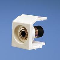 Panduit NK35MSSWH Phone Connectors NK 3.5mm Stereo Coupler, Solder Type, Wh