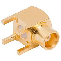 Amphenol RF 252141 PCB Connectors MCX R/A RECEPTACLE PCB .115 LEGS GOLD