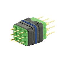 Eaton Souriau-Sunbank 8MQ2M0936RAES046S Modular Connectors - Push Pull MQuick module, sealed, with male straight PCB contacts, delivered with cap