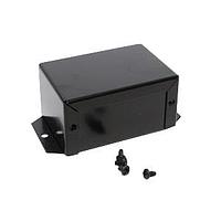 Hammond Manufacturing 1411FBDBK Utility Utility Enclosure - 3.2 x 2.2 x 1.6" - Aluminum Black w/ Flanges