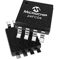 Microchip Technology 24FC04HT-I/MS EEPROM 4Kb I2C , 1MHz 1.7-5.5V, 8-MSOP, IND W/HALF ARRAY WP