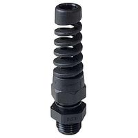 Essentra Components CGS-NPT-3/4-1-BK Spiral NPT 3/4 cable gland w/spiral