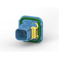 AMP Connectors - TE Connectivity 4-1703808-1 Housings 4POS, TAB 2.8X0.8, TAB HSG, ASSY, CODD