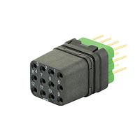 Eaton Souriau-Sunbank 8MQ2M1220UC Modular Connectors - Push Pull MQuick module, unsealed, with female straight PCB contacts