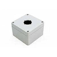 Hammond Manufacturing 1554PB1 Pushbutton Enclosures Pushbutton Enclosure 1 PB x 30.5mm - 3.5 x 3.5 x 2.4in - Polycarbonate - N4X
