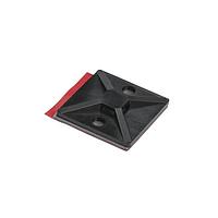 HellermannTyton 151-01632 - High Heat High Bond Acrylic Adh Base, 1.12" x 1.12", Use T18-T50 Tie, PA66HIRHSUV, Black, 500/pkg