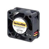 Sanyo Denki 9WFA0924G2D001 Axial Axial Fan, 92x92x32mm, 24VDC, 109.5CFM, Oil Proof, Lock Rotor Sensor
