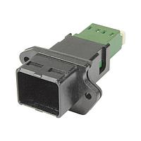 HARTING 09574420502001 Fiber Optic Connectors PP LC 2x M2.5 holes recep. MM, 1.1 seal