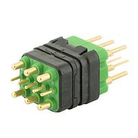 Eaton Souriau-Sunbank 8MQ2M9901RDS046E Modular Connectors - Push Pull MQuick module, unsealed, with male straight PCB contacts, delivered with cap