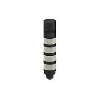 Banner Engineering TL504AOSIKQ Tower Lights TL50 Pro Tower Light with IO-Link Sealed Omnidirectional Audible w/ Intensity Adjust, Standard Black Housing: 4 Lighted Segments; Voltage: 18-30 V dc; Environmental Rating: IP67; Colors: Multicolor; 4-pin M12 Integral QD