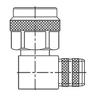 Amphenol RF 122416-10 Connectors TNC R/A CrimpPlug HexCouplingNut