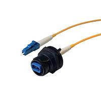 Bulgin PXF4053AAA Fiber Optic Cable Assemblies Rear pnl mnt to LC fiber conn 1M OS1